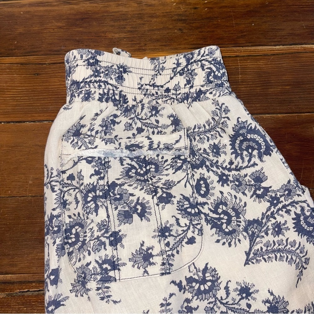 Knox Rose Blue and White Floral Pants - Picture 6 of 7
